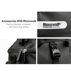 Rhinowalk Bike Rear Carrying Bag Mountain Bike Medium and Long-distance Riding Waterproof Bike Bag, Full Black, Black Green