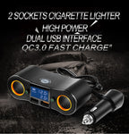 ZNB02 Car Charger Dual USB Car Cigarette Lighter, ZNB02