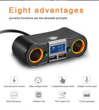 ZNB02 Car Charger Dual USB Car Cigarette Lighter, ZNB02