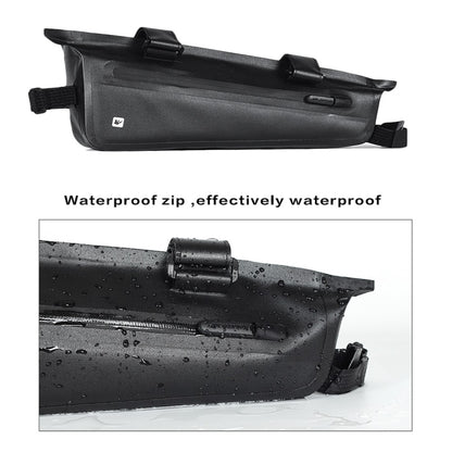 Rhinowalk Bicycle Front Beam Triangle Bag TPU Waterproof Mountain Road Bike Long-distance Riding Saddle Bag, Rhinowalk 2.2L Bicycle Front Beam Bag