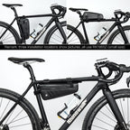 Rhinowalk Bicycle Front Beam Triangle Bag TPU Waterproof Mountain Road Bike Long-distance Riding Saddle Bag, Rhinowalk 2.2L Bicycle Front Beam Bag