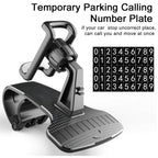 Car Mobile Phone Holder Buckle Instrument Trolley Inner Clip Mobile Phone Navigation Bracket With Number Plate, Navigation Bracket With Number Plate
