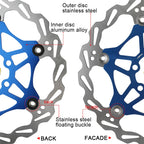 SNAIL FD-01 Mountain Bike Floating Disc Bicycle Brake Pad Six Nail Brake Disc, 160mm Black, 180mm Black, 203mm Black, 160mm Red, 180mm Red, 203mm Red, 160mm Blue, 180mm Blue, 203mm Blue