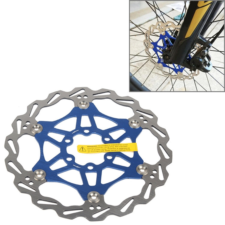 SNAIL FD-01 Mountain Bike Floating Disc Bicycle Brake Pad Six Nail Brake Disc, 160mm Black, 180mm Black, 203mm Black, 160mm Red, 180mm Red, 203mm Red, 160mm Blue, 180mm Blue, 203mm Blue
