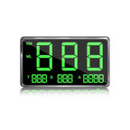 Kingneed C80 4.5inch HUD Car Head-up Display GPS Speed Meter Overspeed Alarm Mileage Altitude Clock, C80 4.5inch