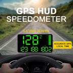 Kingneed C90 5.5inch HUD Car Head-up Display GPS Car Universal Mileage Speed Meter Speeding Alarm / GPS Satellite Speed Measurement, C90 5.5inch