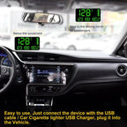 Kingneed C90 5.5inch HUD Car Head-up Display GPS Car Universal Mileage Speed Meter Speeding Alarm / GPS Satellite Speed Measurement, C90 5.5inch