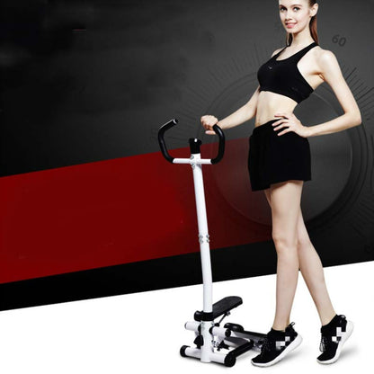 Household Mute Armrest  Fitness Equipment Multifunctional Hydraulic Stepper, with Drawstring and Carpet, with Drawstring, Basic