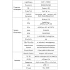 P11 854x480 DLP Mini Smart Projector With Infrared Remote Control, Android 9.0, 2GB+16GB, Support 2.4G/5G WiFi, Bluetooth, TF Card