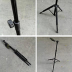 Gravity Self-locking Folding Vertical Pipa Bass Universal Guitar Stand, Self-locking
