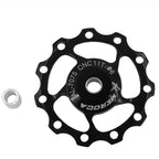 MEROCA Metal Bearings Mountain Bike Road Bike Rear Derailleur Guide Wheel 11T/13T Guide Wheel, 11T Black, 13T Black, 11T Red, 13T Red, 11T Blue, 13T Blue, 11T Purple, 13T Purple, 11T Silver, 13T Silver, 11T Electroplating Colorful                      ...