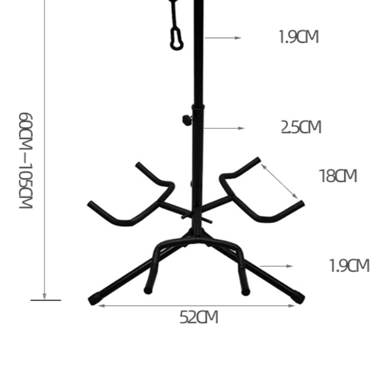 Tripod Three-head Height Adjustment Guitar Stand, Three-head Guitar Stand