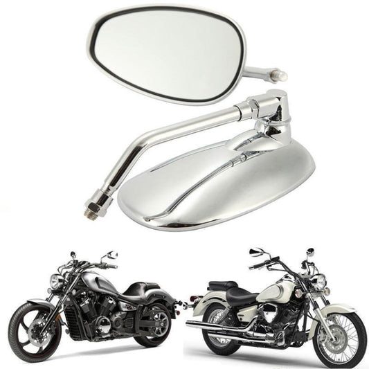 1 Pairs Motorcycle Electric Car Accessories Iron Rod Plating Mirror Rearview Mirror, HSJ