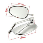 1 Pairs Motorcycle Electric Car Accessories Iron Rod Plating Mirror Rearview Mirror, HSJ