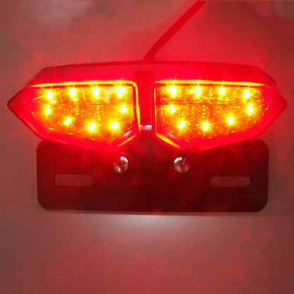 Motorcycle Multi-function Modified LED Tail Light With Brake And Steering Integrated Light, Brake And Steering Integrated Light
