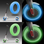 M0137 For Xiaomi Mijia M365 Electric Scooter Accessories 8.5 inch Shock-absorbing Pattern Honeycomb Solid Tire Fluorescent Tire, Fluorescent Green, Fluorescent Blue
