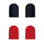 6 PCS For Xiaomi Mijia M365 Electric Scooter Accessories Tripod Foot Support Silicone Cover, Black, Red