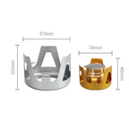Outdoor Camping Alcohol Stove Vaporized Liquid Alcohol Atove Mini Alcohol Stove Portable Creative Alcohol Stove, Gold, Gray, Dark Green
