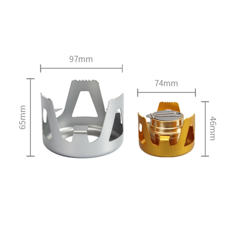 Outdoor Camping Alcohol Stove Vaporized Liquid Alcohol Atove Mini Alcohol Stove Portable Creative Alcohol Stove, Gold, Gray, Dark Green
