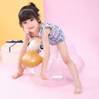 Y-100 Children Transparent Duck Shape Swimming Ring, Size:70 x 44cm