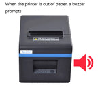 Xprinter XP-N160II Thermal Ticket Printing Machine Bluetooth Receipt Printer, EU Plug