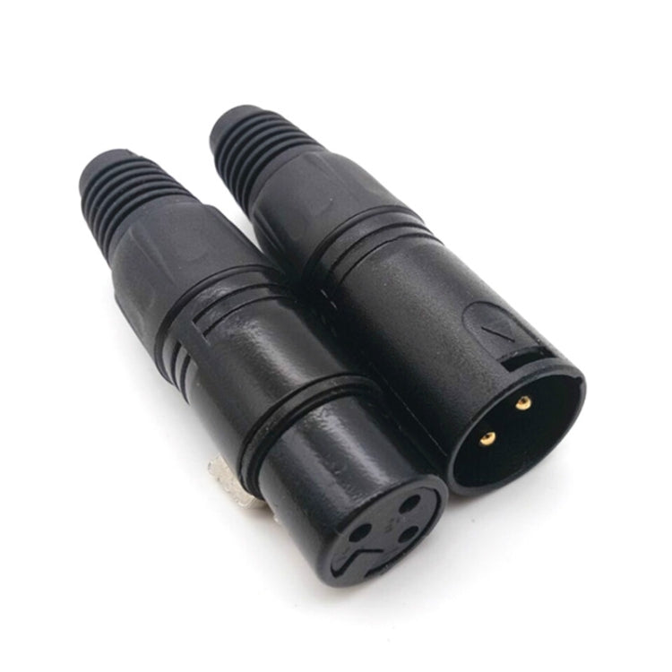 10 PCS Gold Plated Microphone Plug Cannon Male and Female Head Card Faucet