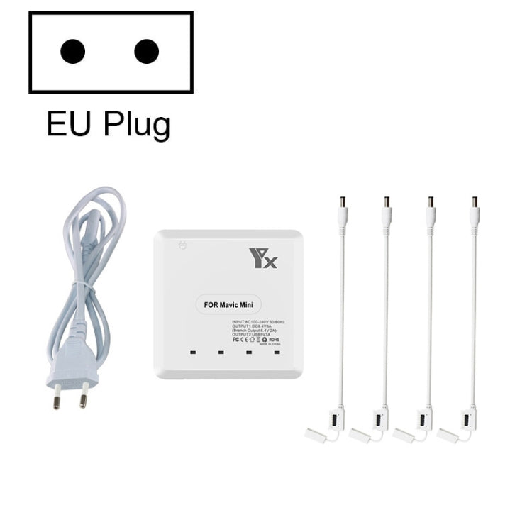 For DJI Mavic Mini Charger Battery USB 6 in 1 Hub Intelligent Battery Controller Charger, US Plug, EU Plug, AU Plug, UK Plug