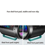 GAMEKM Genki Bomb Personality Gaming Internet Cafe Side Through Gaming Case USB 3.0 Water-cooled Desktop Computer Case, White, Pink, Black