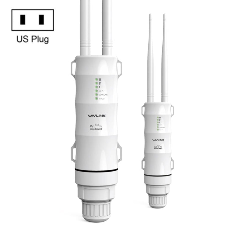 WAVLINK AC600 AP 2.4G/5G Dual Frequency Outdoor High Power Repeater, US Plug, UK Plug