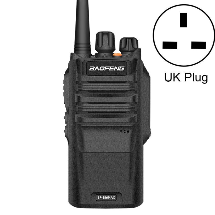 Baofeng BF-S56MAX High-power Waterproof Handheld Communication Device Walkie-talkie, AU Plug, EU Plug, US Plug, UK Plug