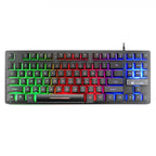 ZIYOULANG K16 87 Keys Colorful Mixed Light Gaming Notebook Manipulator Keyboard, Cable Length: 1.5m, K16