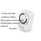2 PCS ChangXin Electric Vehicle Timer Charger Mechanical Timer Socket Countdown Off Timer Socket, CX-05 220V, CX-05 110V