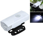 Bicycle USB Charging Headlight Lighting Cycling Equipment, 2255 Light (White), 2255 Light+Ruby Taillight (White), 2255 Light+928 Red Taillight (White), 2255 Light+928 Red Taillight (Black)