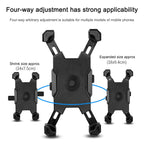 Electric Bicycle Mobile Phone Holder Can Be Rotated 360-degree Mobile Phone Holder Four-way Adjustment Bracket for Motorcycle, Handlebars, Rearview Mirrors