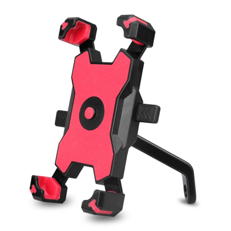 Electric Bicycle Mobile Phone Holder Can Be Rotated 360-degree Mobile Phone Holder Four-way Adjustment Bracket for Motorcycle, Handlebars, Rearview Mirrors
