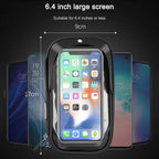 Mountain Bike Card Holder Touch Screen Mobile Phone Holder Motorcycle Electric Vehicle Waterproof Navigation Bracket Shade Mobile Phone Holder, Handlebars, Rearview Mirrors