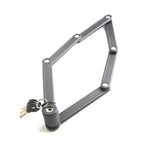 Tonyon Universal Anti-hydraulic Scissors Bicycle Lock Four-section Folding Mountain Bike Lock, Tonyon Folding Mountain Bike Lock(Black)