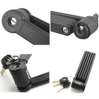 Tonyon Universal Anti-hydraulic Scissors Bicycle Lock Four-section Folding Mountain Bike Lock, Tonyon Folding Mountain Bike Lock(Black)