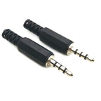 30 PCS Headphone Plug 3.5mm Four Pole Audio Head DIY Welding Head, Four Pole Audio Head