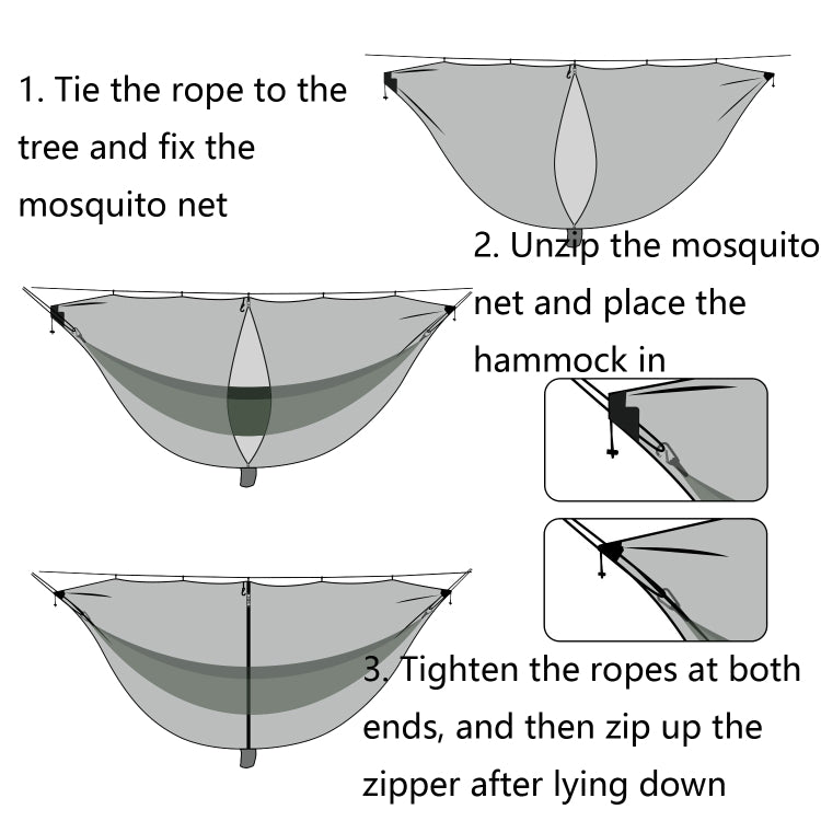 Separate Hammock Mosquito Net Outdoor Hammock Mosquito Cover And Not Include Hammock, Black, Gray, Green, Blue, Pink