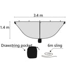 Separate Hammock Mosquito Net Outdoor Hammock Mosquito Cover And Not Include Hammock, Black, Gray, Green, Blue, Pink