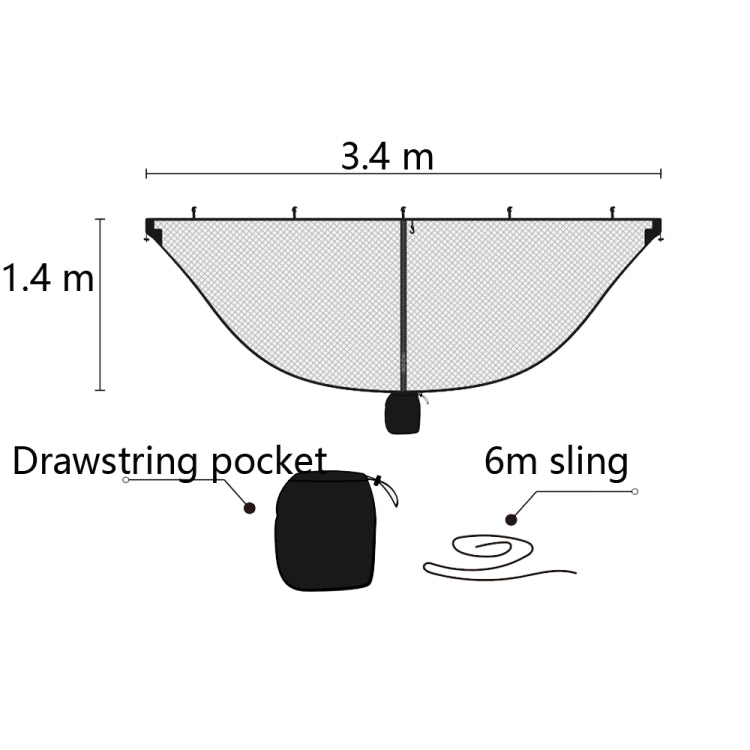 Separate Hammock Mosquito Net Outdoor Hammock Mosquito Cover And Not Include Hammock, Black, Gray, Green, Blue, Pink