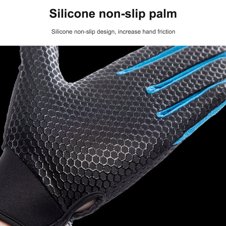 HSLEJP Outdoor Sports Breathable Touch Screen Antiskid Cycling Full Finger Gloves, M, L