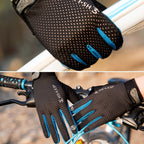 HSLEJP Outdoor Sports Breathable Touch Screen Antiskid Cycling Full Finger Gloves, M, L