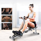 Home Fitness Equipment Indoor Foldable Slimming Belly Rowing Device, Rowing Device