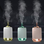 Car Portable Humidifier Household Night Light USB Spray Instrument Disinfection Aroma Diffuser, Car Humidifier Pearl White, Car Humidifier Turquoise, Car Humidifier Pink