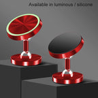 Car Phone Holder Alloy Magnetic Universal Dual Ball Rotating Car Phone Holder,, Matte Black, Frosted Silver, Matte Red, Luminous Black, Luminous Silver, Luminous Red, Golden (Single Ball), Black (Single Ball), Silver (Single Ball)