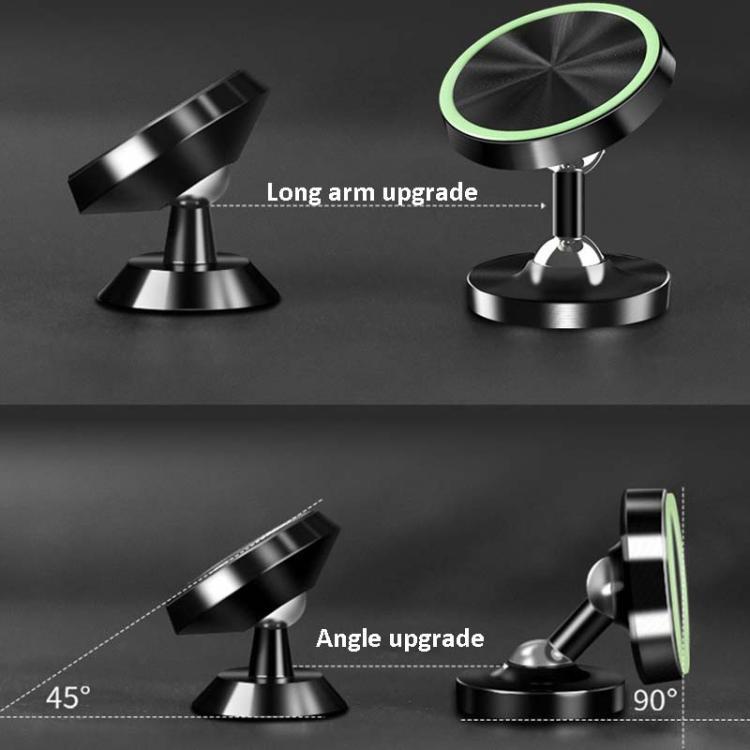 Car Phone Holder Alloy Magnetic Universal Dual Ball Rotating Car Phone Holder,, Matte Black, Frosted Silver, Matte Red, Luminous Black, Luminous Silver, Luminous Red, Golden (Single Ball), Black (Single Ball), Silver (Single Ball)