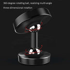 Car Phone Holder Alloy Magnetic Universal Dual Ball Rotating Car Phone Holder,, Matte Black, Frosted Silver, Matte Red, Luminous Black, Luminous Silver, Luminous Red, Golden (Single Ball), Black (Single Ball), Silver (Single Ball)
