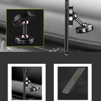 Car Phone Holder Alloy Magnetic Universal Dual Ball Rotating Car Phone Holder,, Matte Black, Frosted Silver, Matte Red, Luminous Black, Luminous Silver, Luminous Red, Golden (Single Ball), Black (Single Ball), Silver (Single Ball)